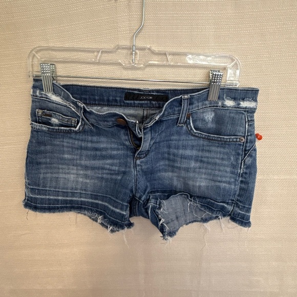 Joe's Jeans Distressed Blue Denim Shorts - Picture 1 of 2